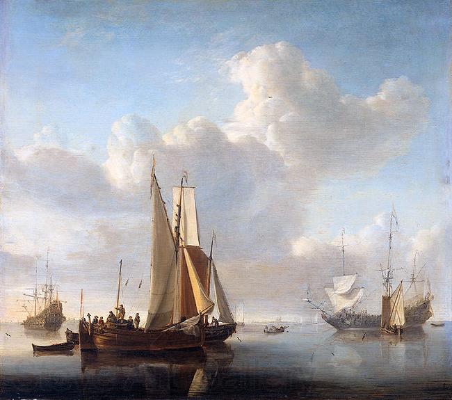 Esaias Van de Velde Ships off the coast Spain oil painting art